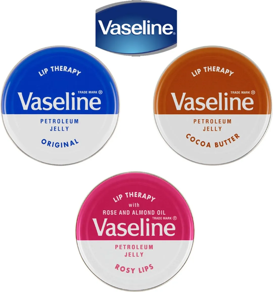 Vaseline Lip Therapy 3-delig