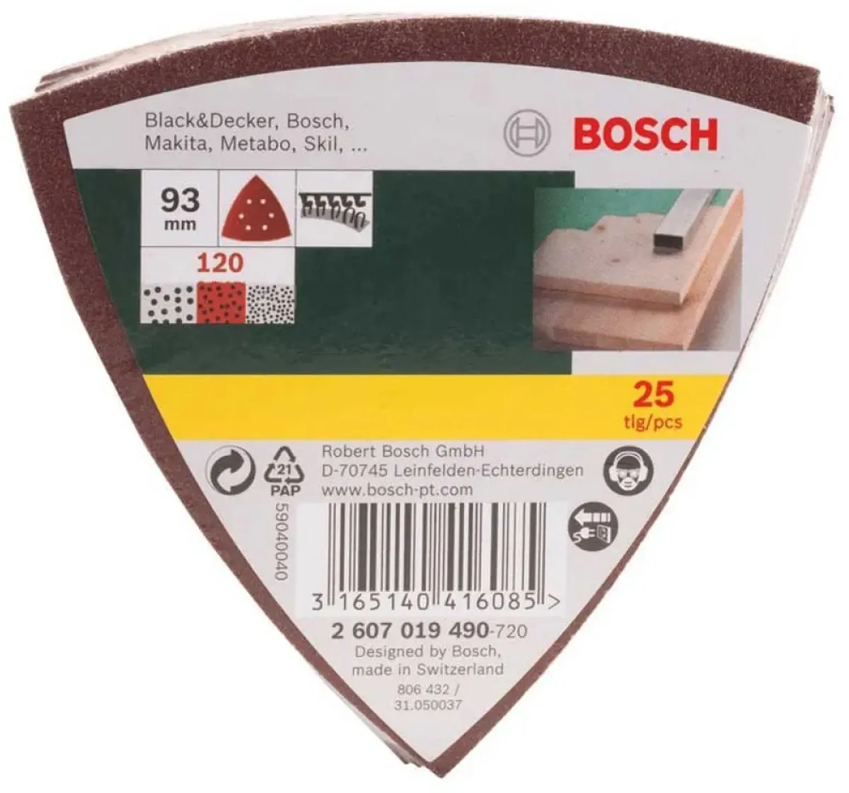 Bosch 25-delige Schuurbladenset - Korrel 40