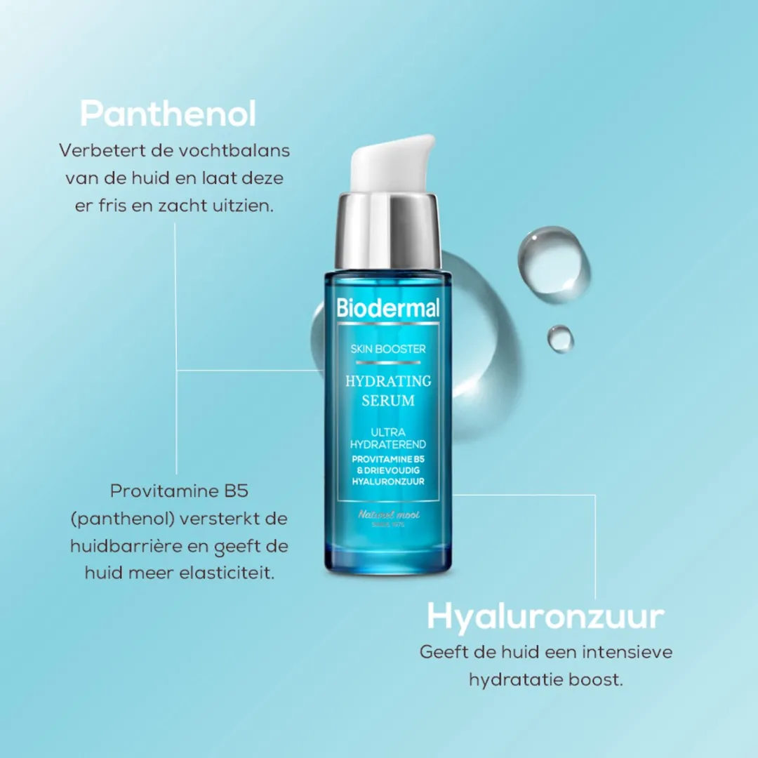 Biodermal Skin Booster Hydraterend Serum 30ml - Hyaluronzuur & Vitamine B - afbeelding 6 van 6
