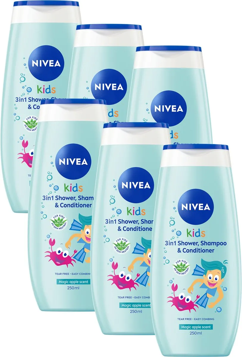 NIVEA Kids 3in1 Douche Shampoo Conditioner Magic Apple