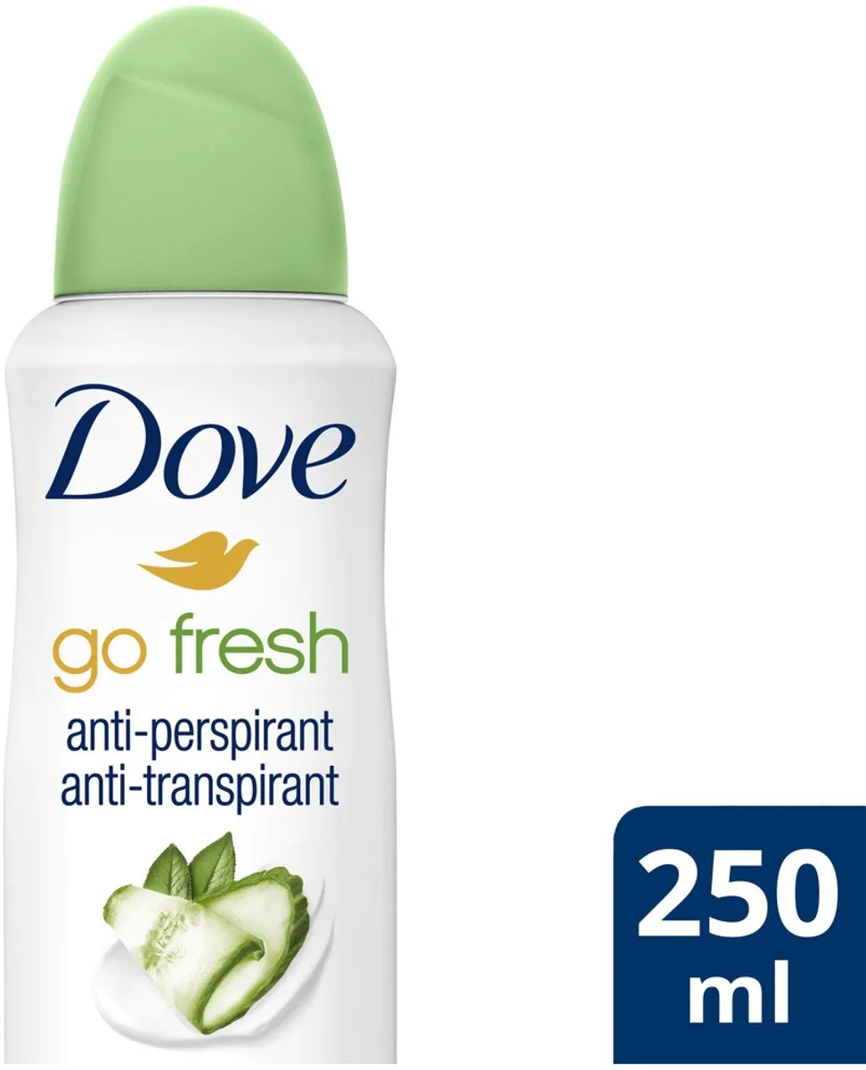 Dove Go Fresh Cucumber & Green Tea Deo Spray 250ml - afbeelding 6 van 6