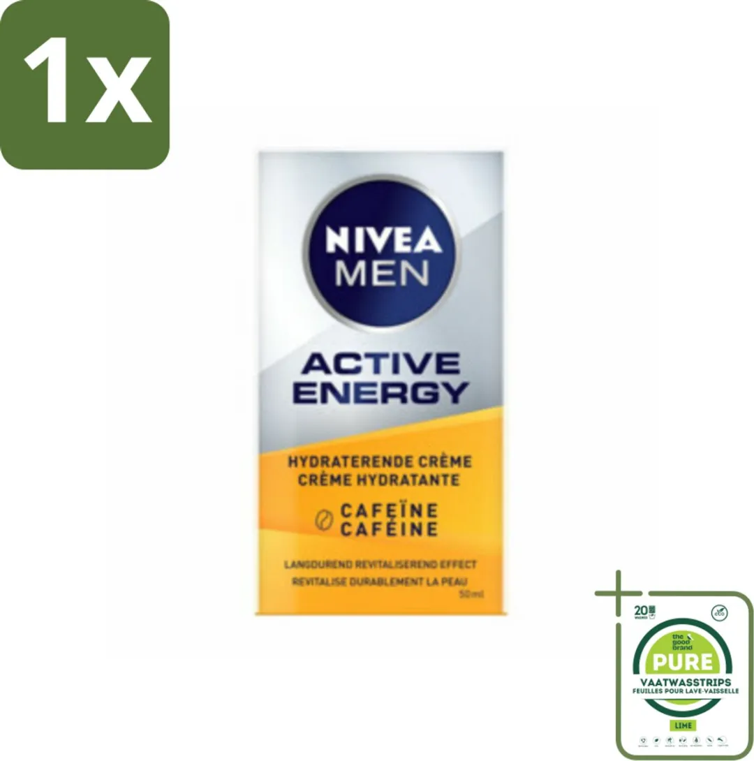 NIVEA MEN Active Energy Gezichtscrème Cafeïne 50ml