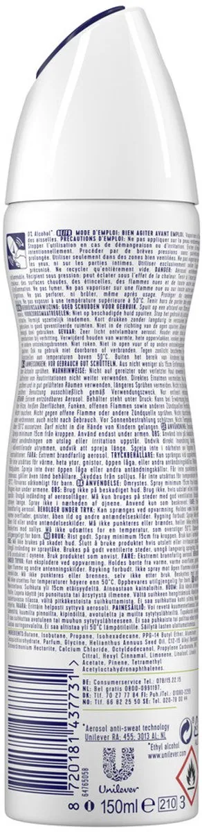 Rexona Deodorant Spray Advanced Protection Stress Control 150ml - 2 Stuks