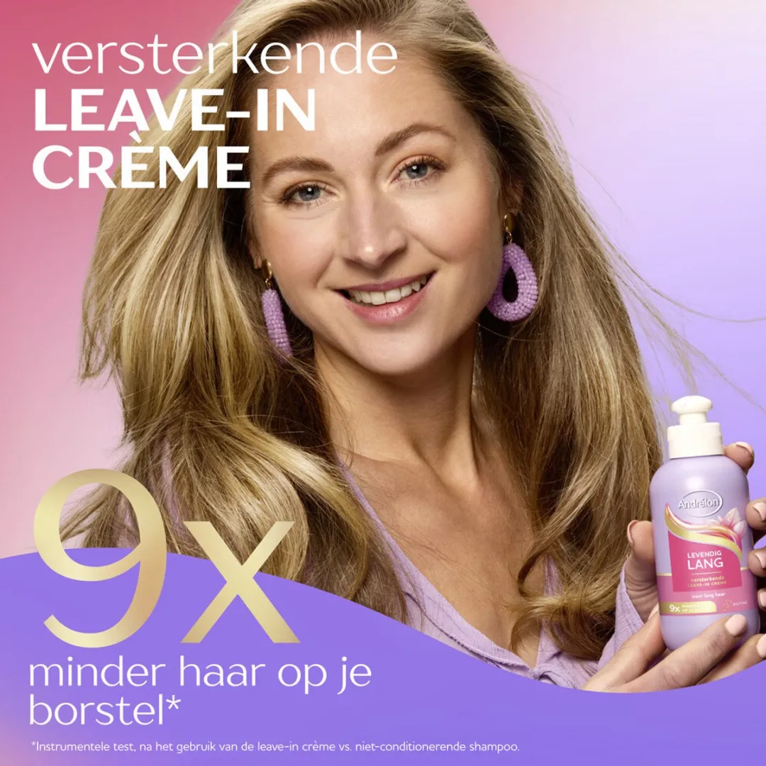 Andrélon Levendig Lang Leave-in Crème 200ml - 2 Stuks