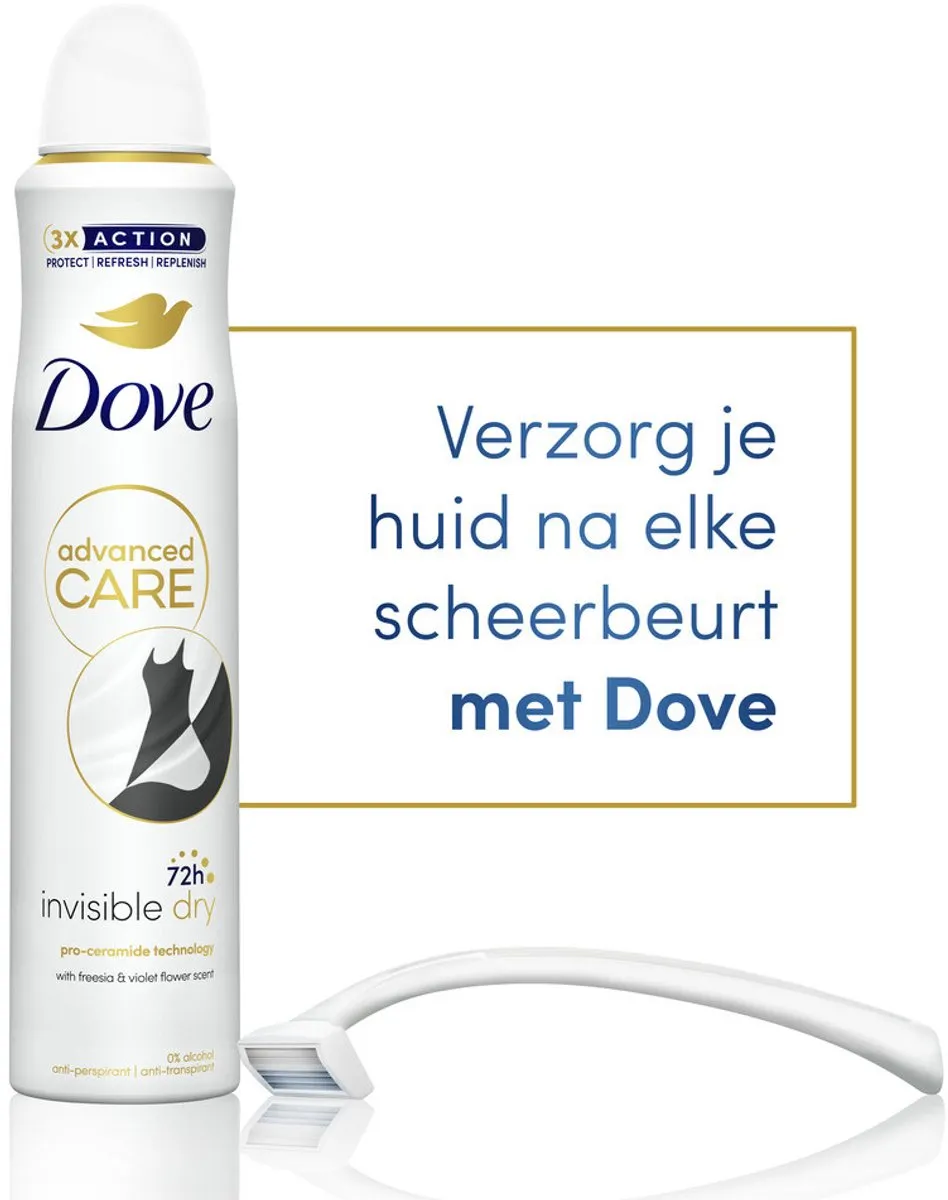 Dove Invisible Dry Deodorant Spray 200ml - 15 Stuks