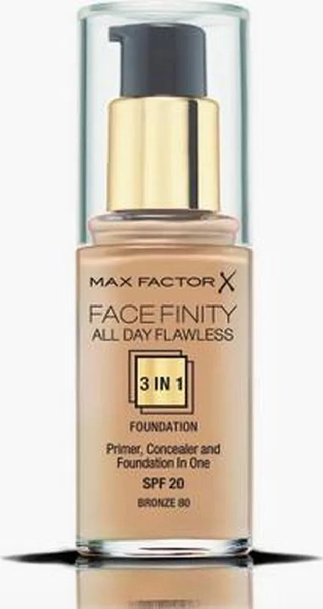 Max Factor Facefinity All Day Flawless 3-in-1 Foundation 80 Bronze 30ml