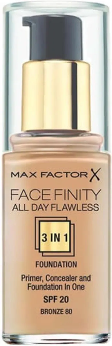 Max Factor Facefinity All Day Flawless 3-in-1 Foundation 80 Bronze 30ml