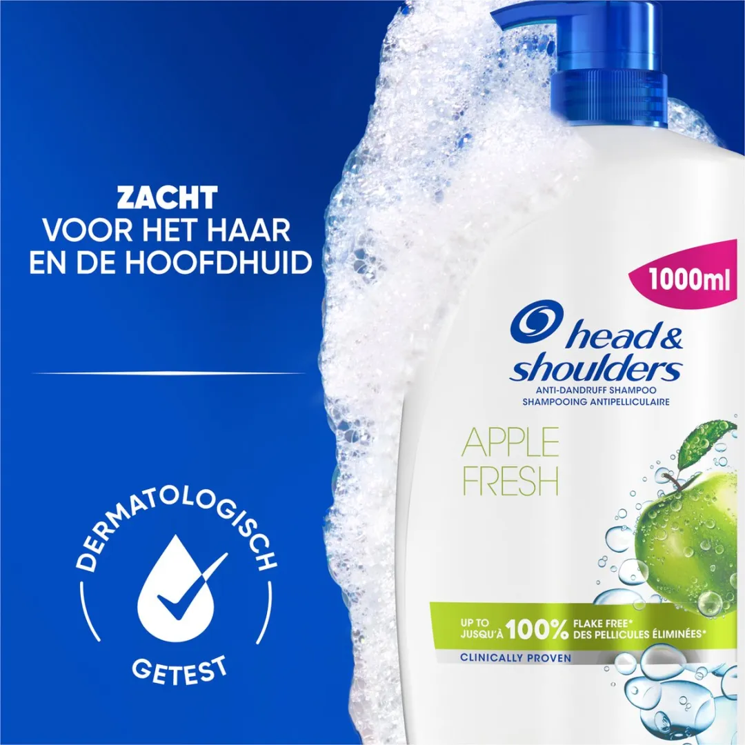 Head & Shoulders Apple Fresh Anti-Roos Shampoo 1000ml