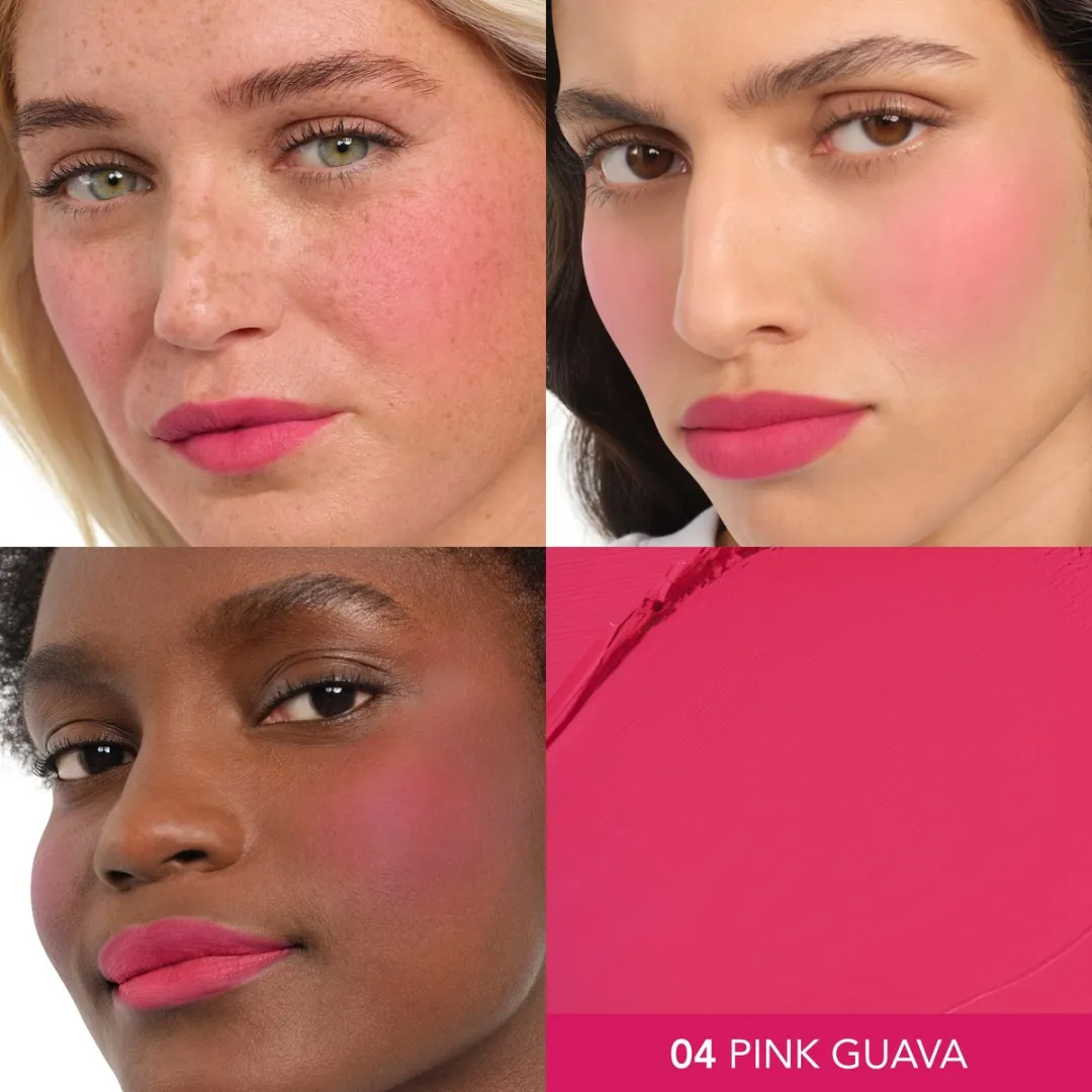 Bourjois Macaron Melt Lip & Cheek Flush 004 Pink Guava - 3x5g