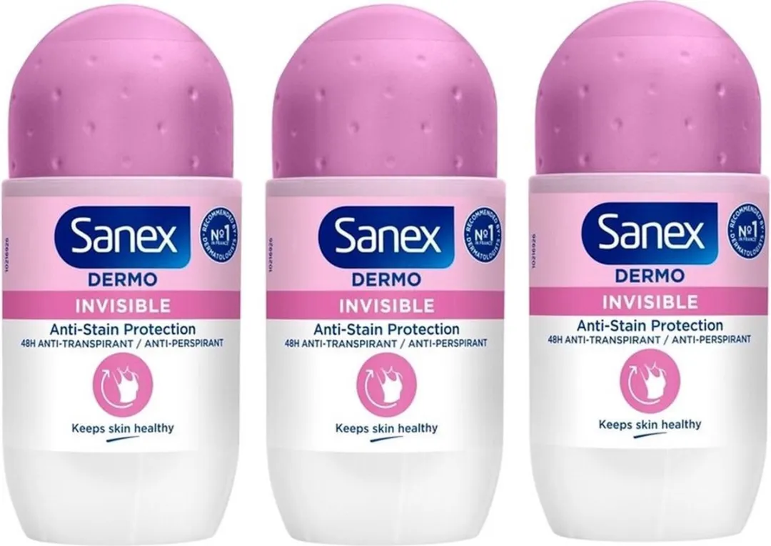 Sanex pH Balance Dermo Deodorant Roller - 150ml (3x50ml)