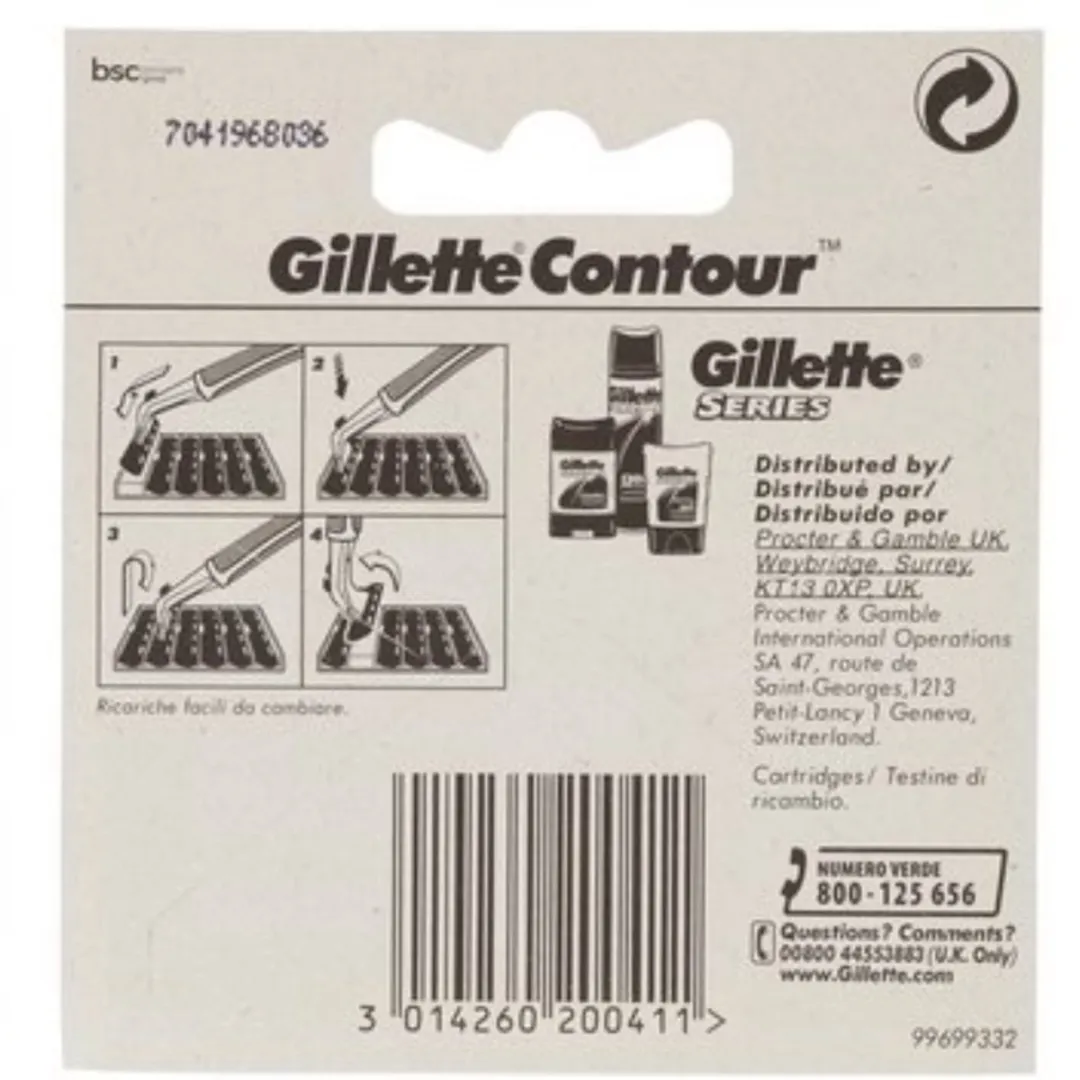 Gillette Contour Refill 5 Stuks - 2 Bladen