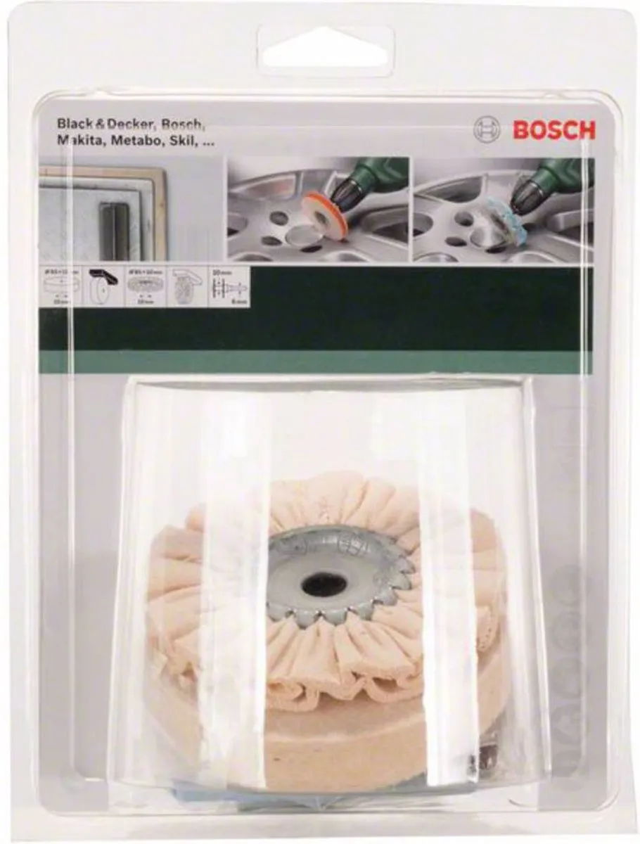 Bosch Polijstset - Metaal - 3-delig