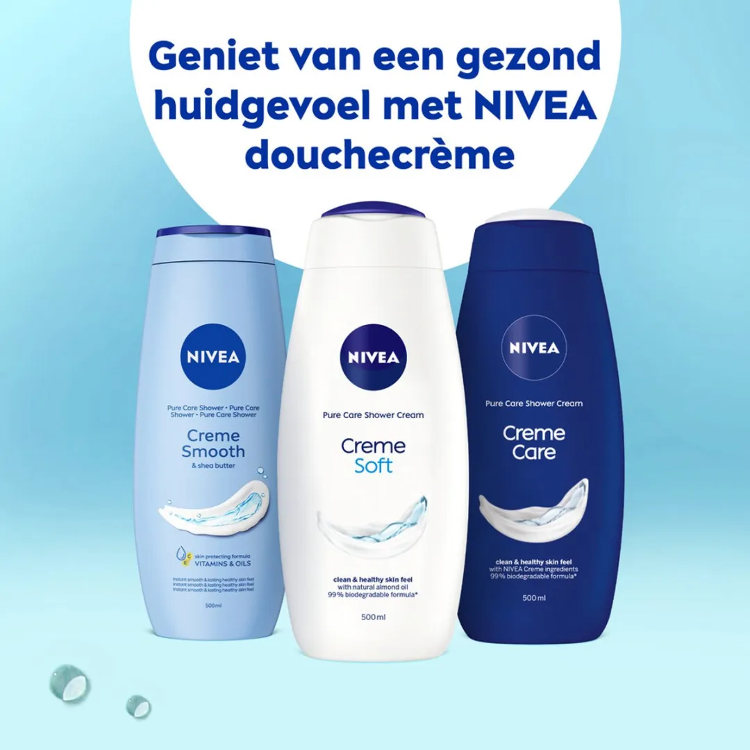 NIVEA Douchecrème Amandelolie 500ml - 25 Stuks
