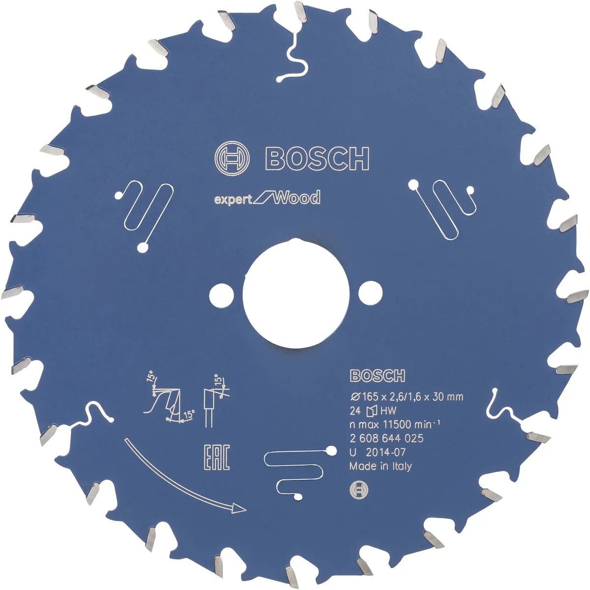 Bosch Expert Wood Cirkelzaagblad 165mm