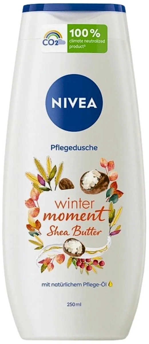 NIVEA Winter Moment Douchegel Sheaboter 250ml - 4 Stuks