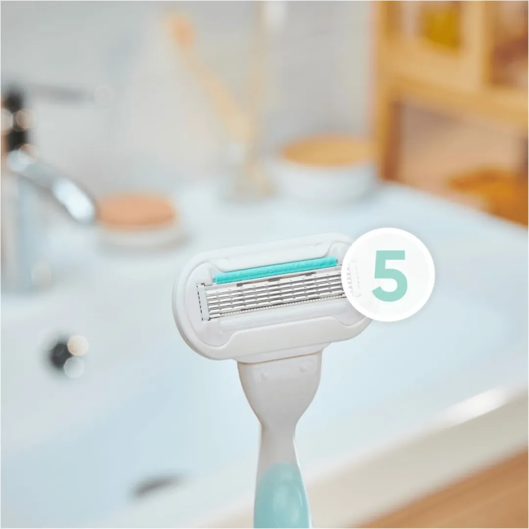 Gillette Venus Scheermesjes Deluxe Smooth Sensitive 5-Blad - 4 Stuks