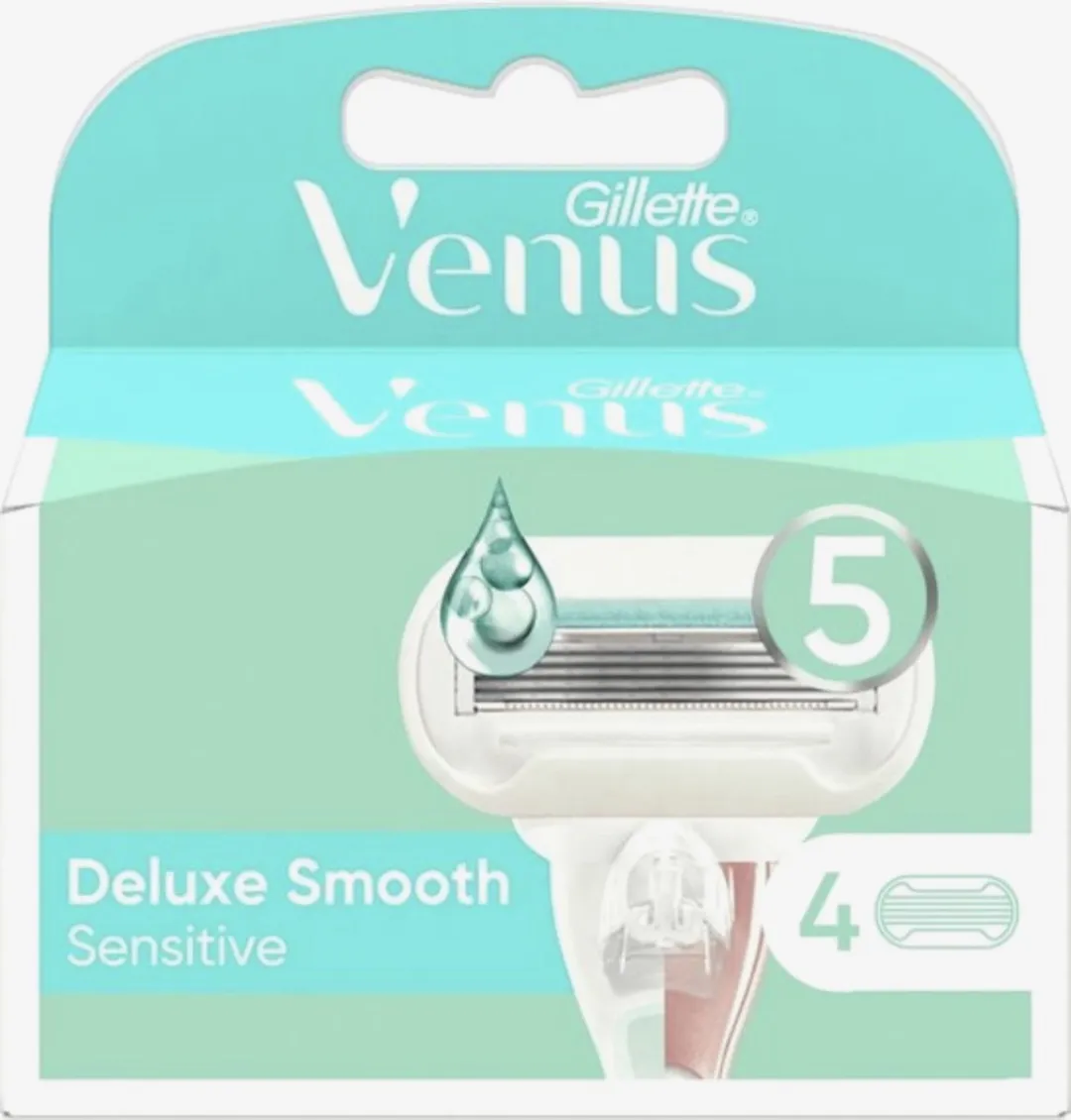 Gillette Venus Scheermesjes Deluxe Smooth Sensitive 5-Blad - 4 Stuks