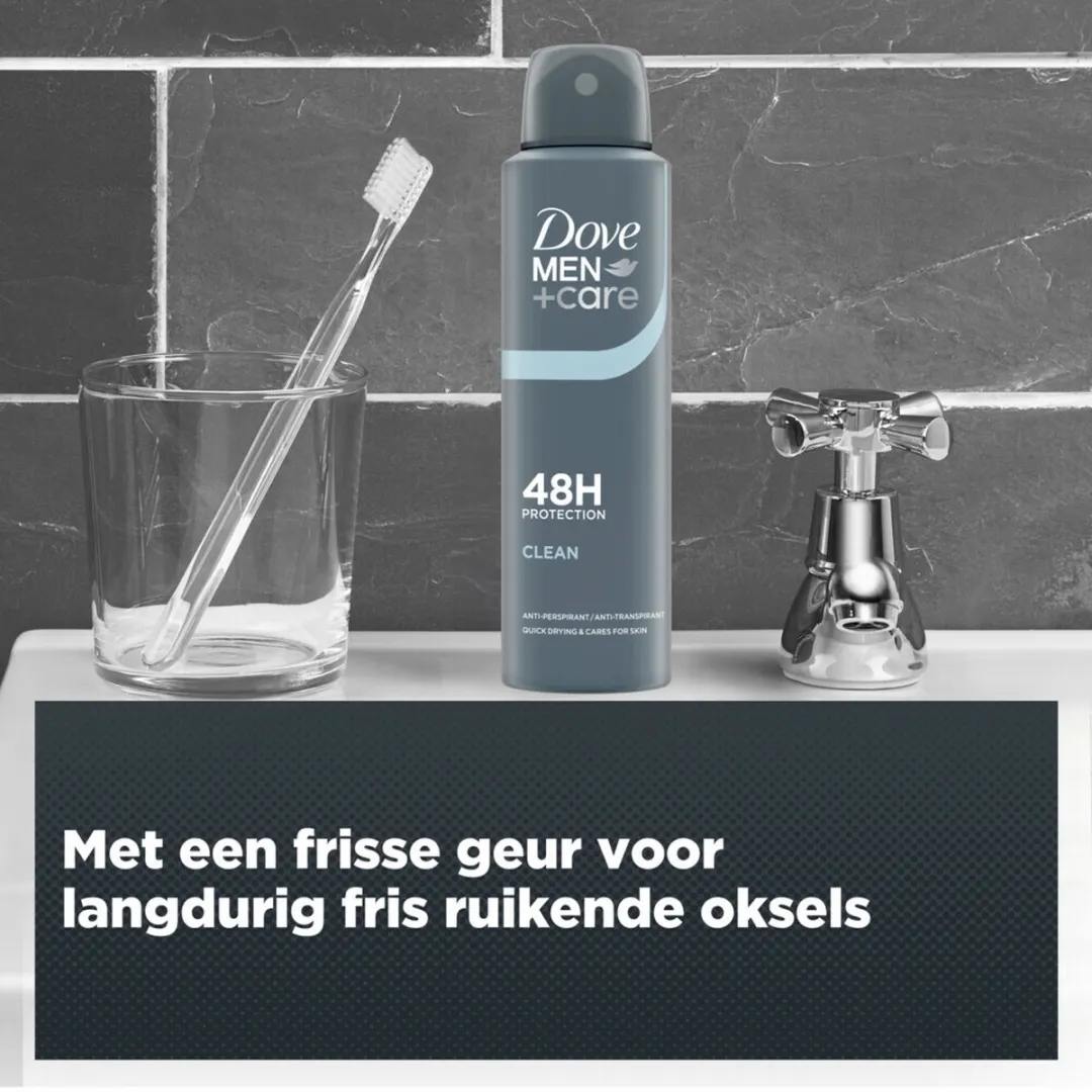 Dove Men+Care Clean Comfort Deodorant - 6x150ml