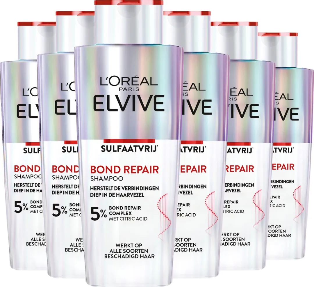 L'Oréal Paris Elvive Bond Repair Shampoo 6x200ml
