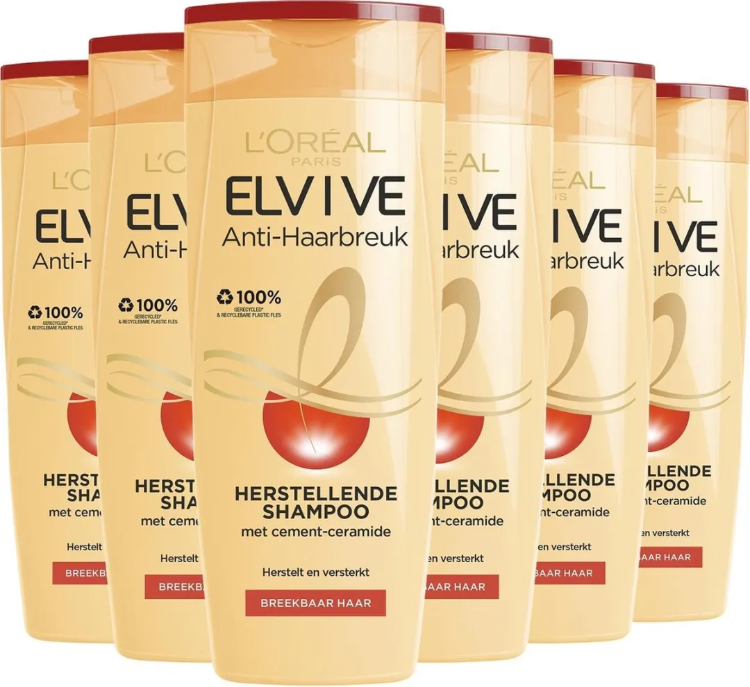 L'Oréal Paris Elvive Anti Haarbreuk Shampoo 6x250ml