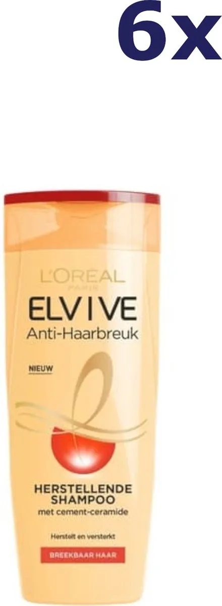 L'Oréal Paris Elvive Anti Haarbreuk Shampoo 6x250ml