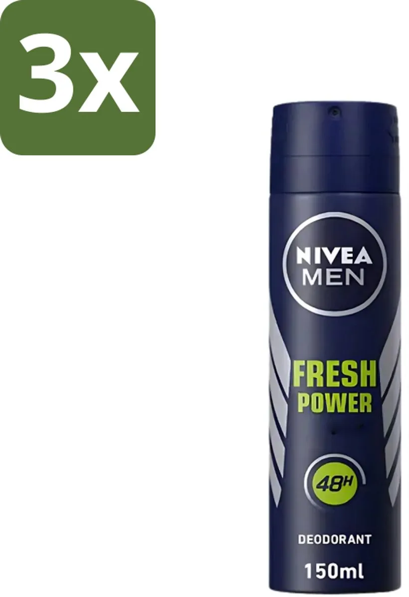 NIVEA Men Deodorant Spray Fresh Power 48 Uur 450ml