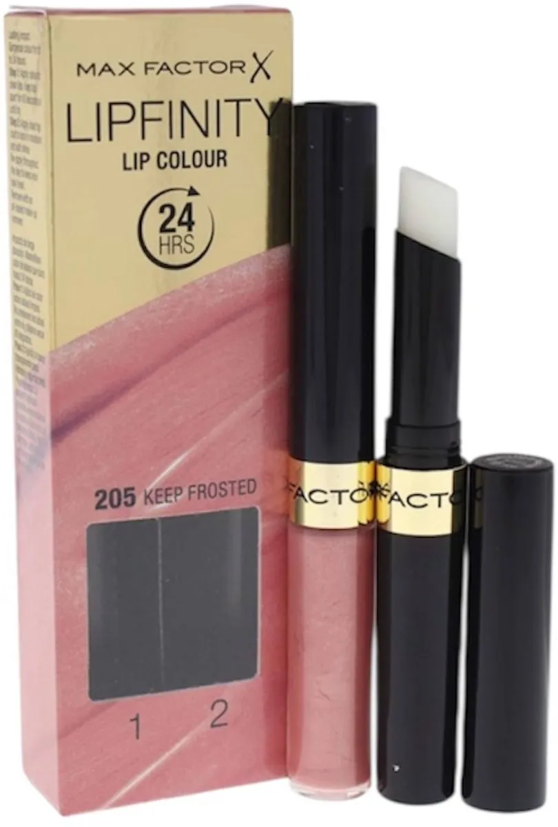 Max Factor Lipfinity 205 Keep Frosted Lipgloss - 2x4ml - Roze
