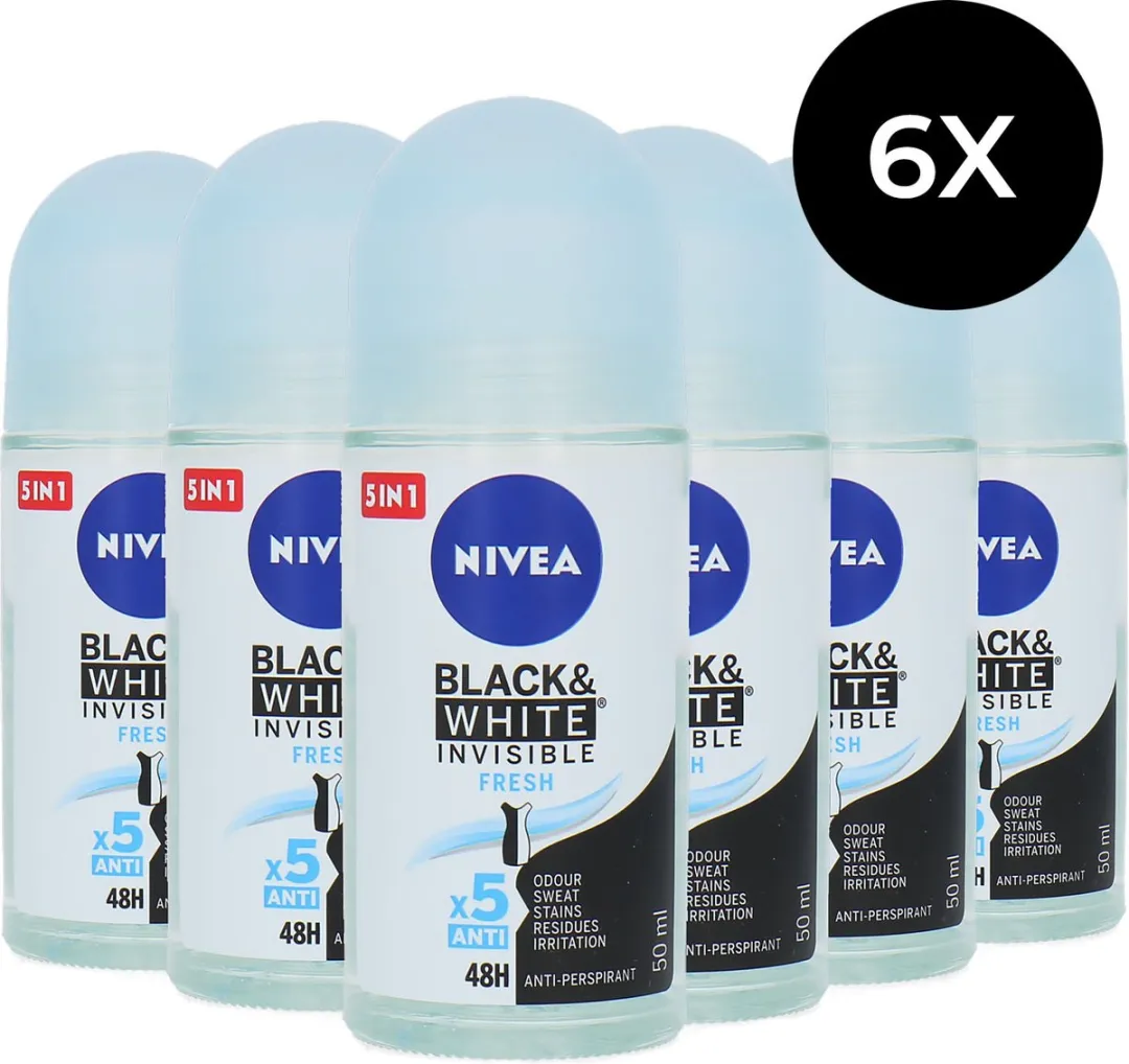 NIVEA Black & White Invisible Fresh Anti-Perspirant Roller