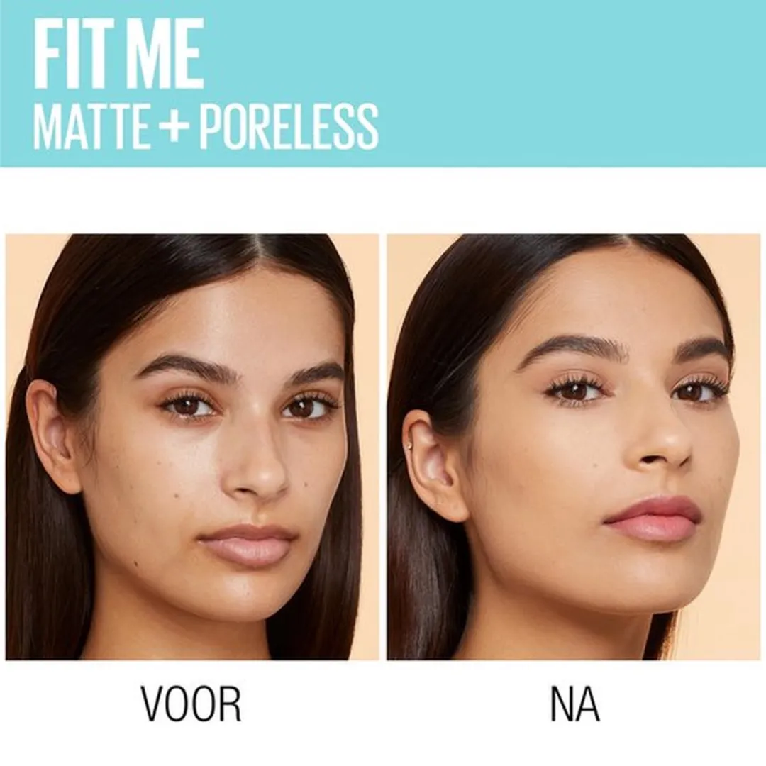 Maybelline Fit Me Matte & Poreless Foundation Warm Nude 90ml - 3 Stuks