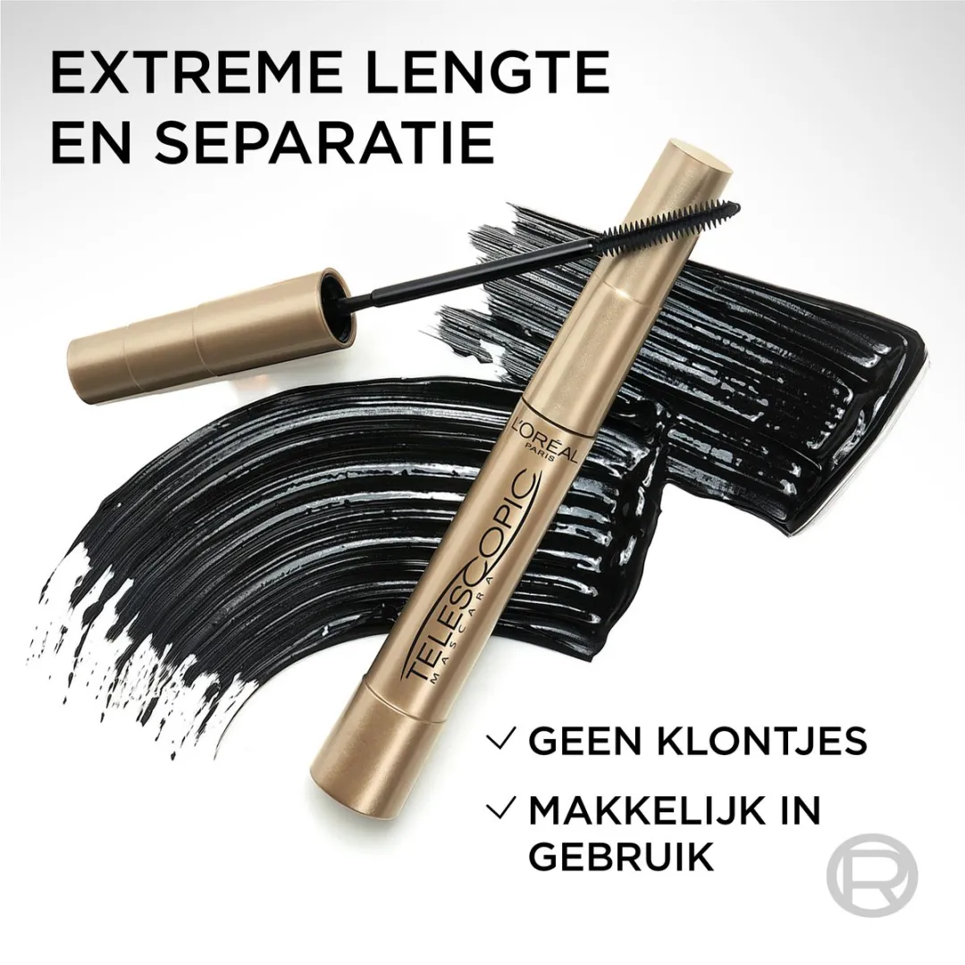 L'Oréal Paris Telescopic Mascara Zwart - 16ml (2x8ml)