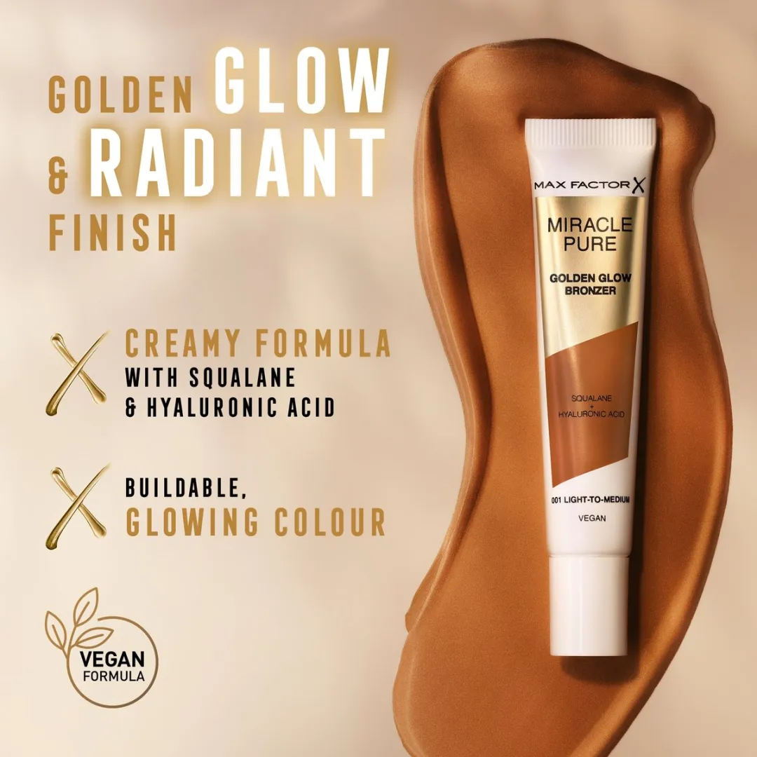 Max Factor Miracle Pure Golden Glow Bronzer 15ml - Medium To Deep - afbeelding 6 van 6