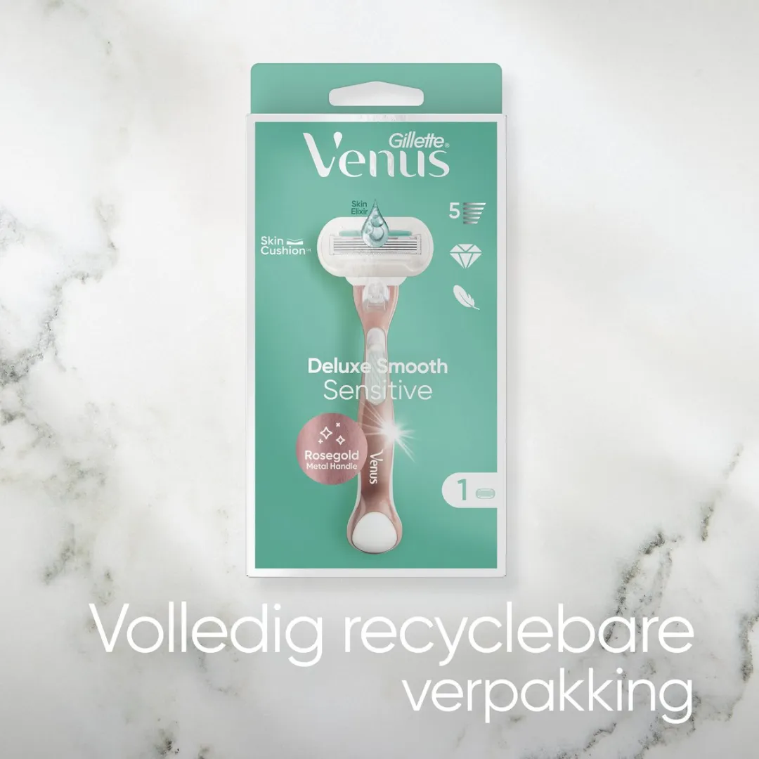 Gillette Venus Deluxe Smooth Sensitive Scheermes - 9 Stuks