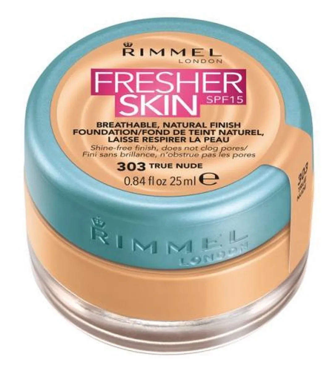 Rimmel London Fresher Skin Foundation 303 True Nude - 25ml