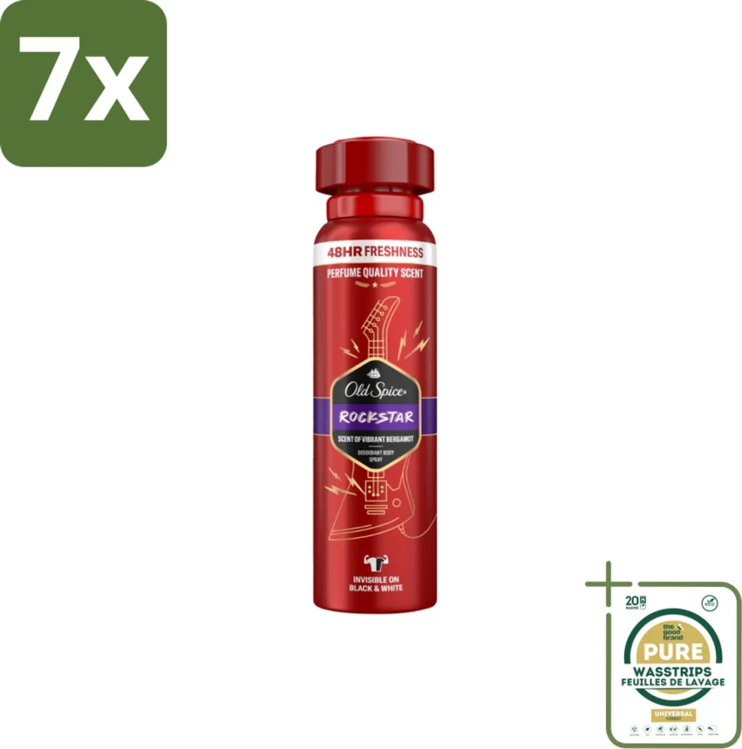 Old Spice Rockstar Deospray 150ml - 7 Stuks