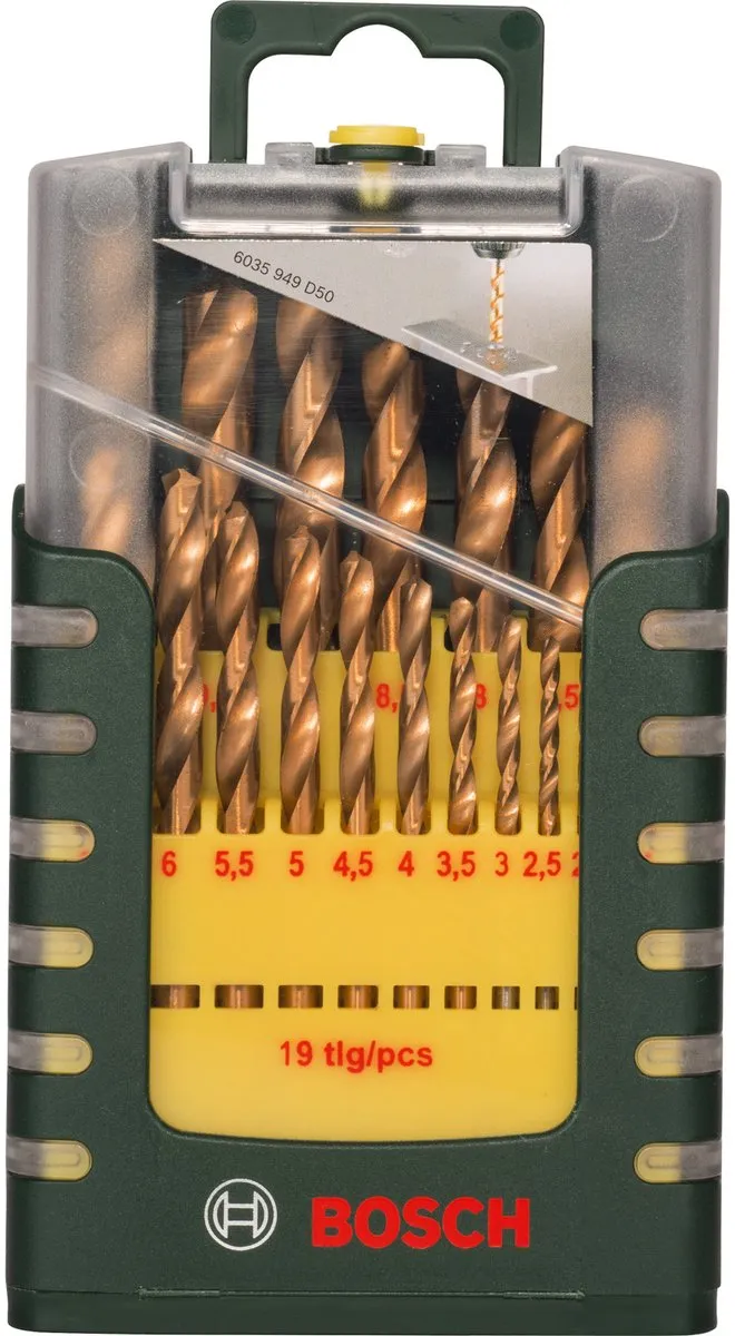 Bosch HSS-TiN Metaalborenset 19-delig 1-10mm