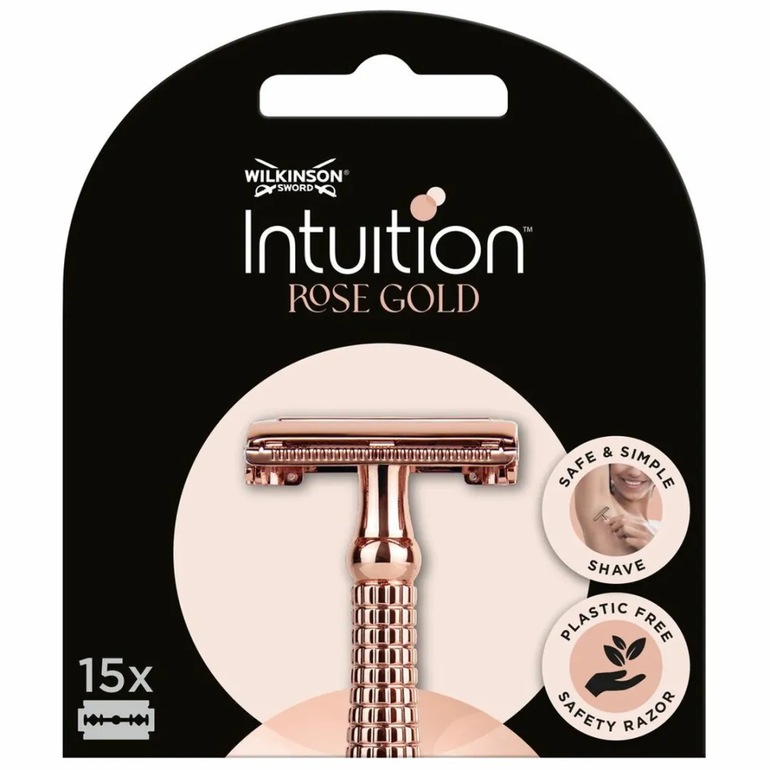 Wilkinson Intuition Navulmesjes Roségoud - 15 Stuks