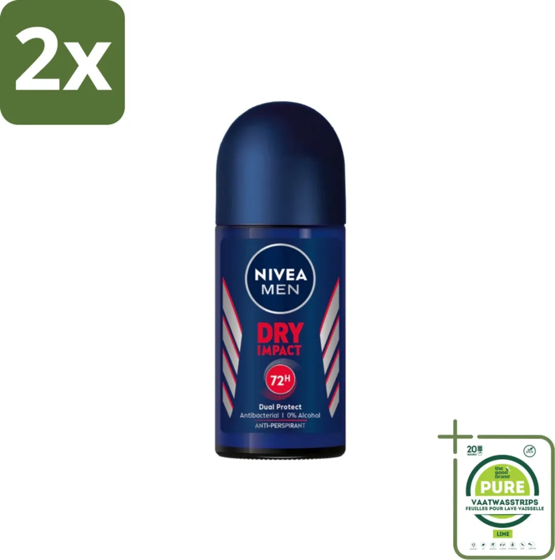 NIVEA Men Dry Impact Deodorant Roller 100ml