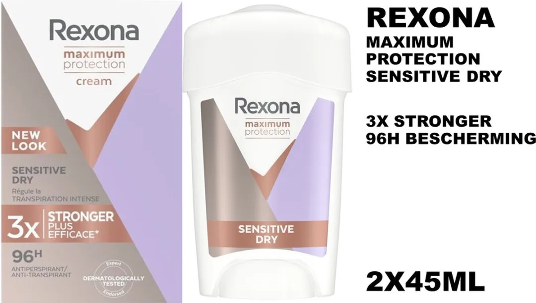 Rexona Maximum Protection Sensitive Dry Deo Stick - 90ml (2x45ml)