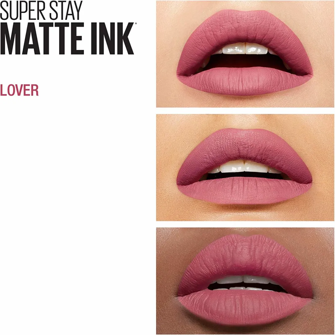 Maybelline SuperStay Matte Ink 15 Lover Lipstick - 3 Stuks