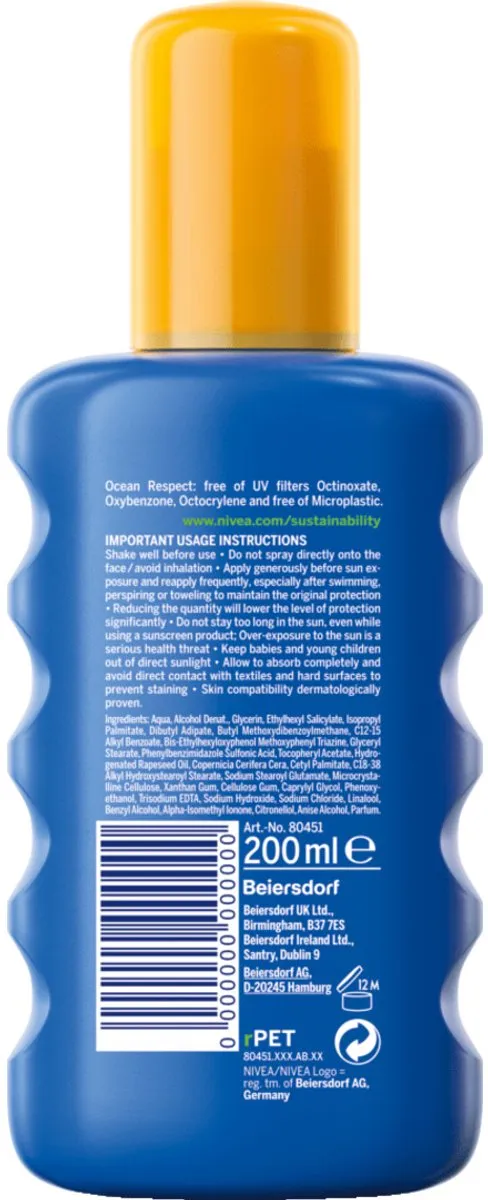 NIVEA SUN Protect & Hydrate Zonnebrandspray SPF 20 200ml - afbeelding 6 van 6