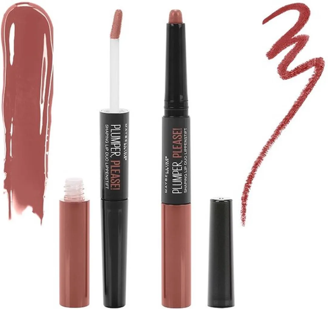 Maybelline Plumper, Please! Shaping Lip Duo 205 - 4ml - Roodbruin
