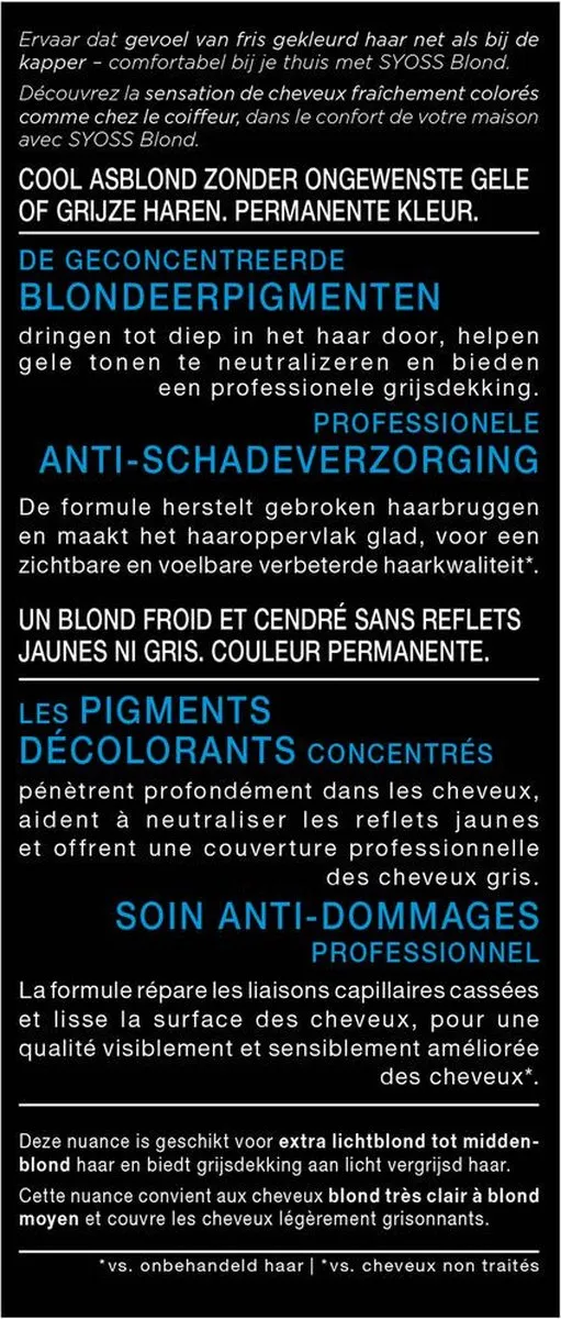 SYOSS Haarverf 12_59 Cool Platinablond - 345ml