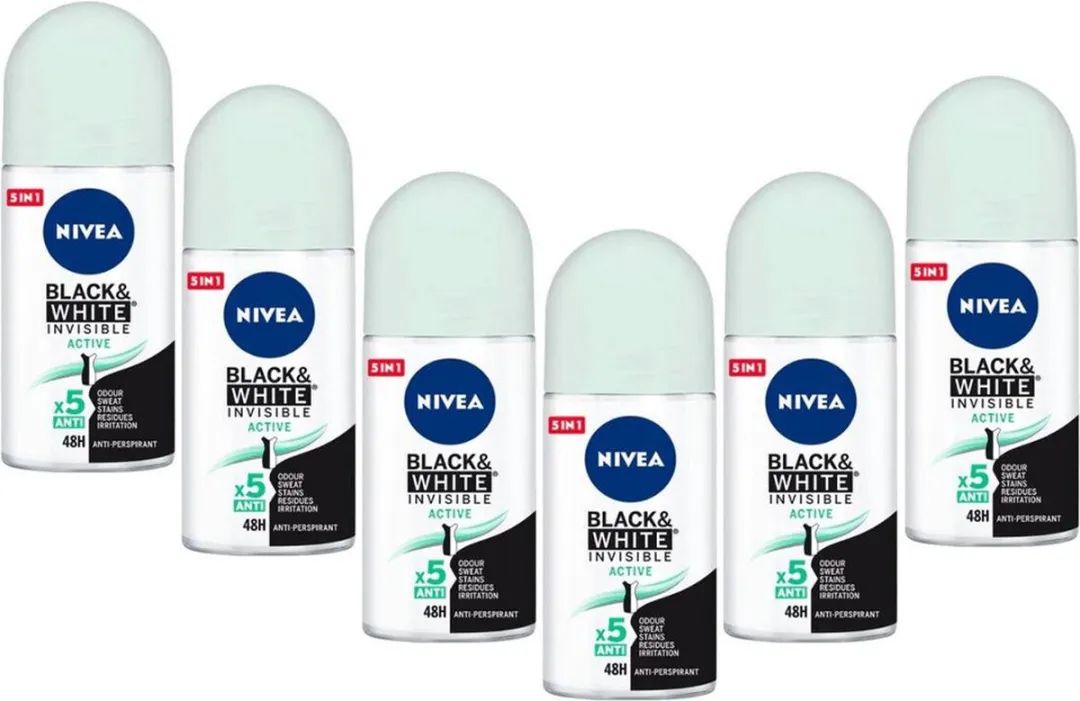 NIVEA Black & White Active Deo Roller