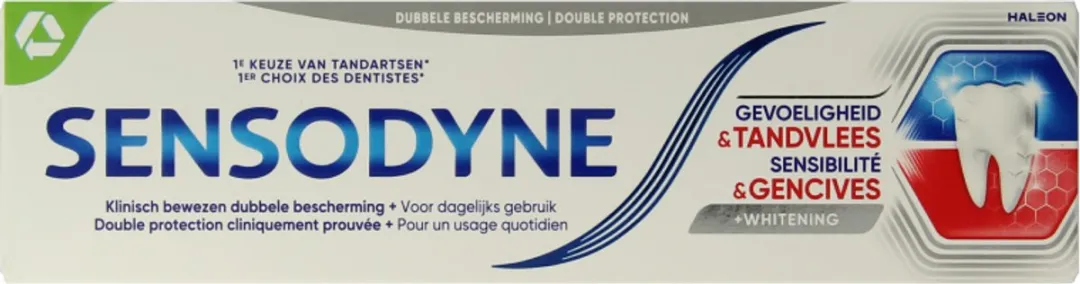 Sensodyne Tandpasta Gevoeligheid & Tandvlees Whitening 75ml