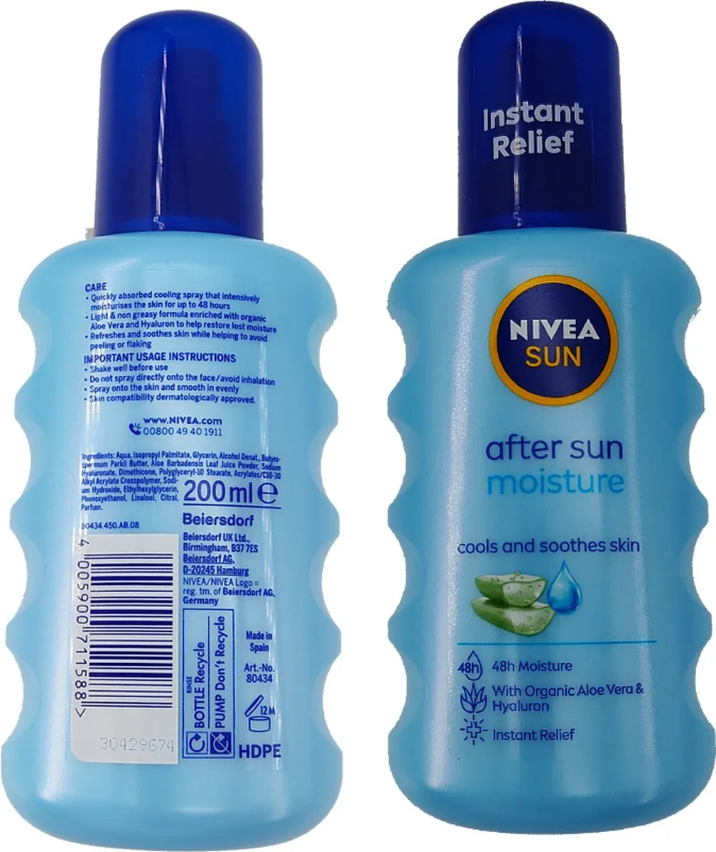 NIVEA UV Dry Protect SPF 30 & After Sun - 2x175ml