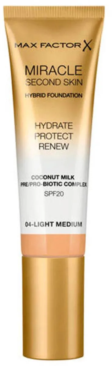 Max Factor Miracle Second Skin Hybrid Foundation 32.8ml - 11 Tan Deep