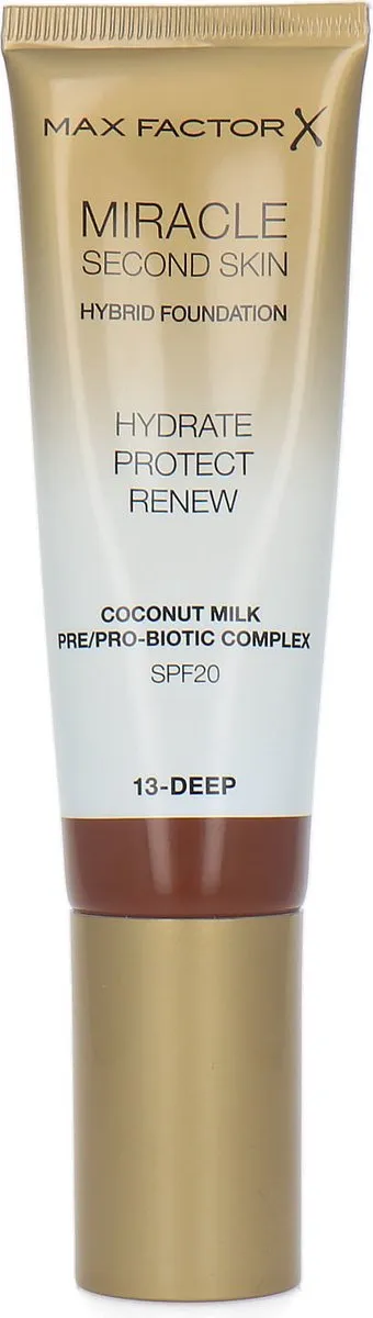 Max Factor Miracle Second Skin Hybrid Foundation 32.8ml - 11 Tan Deep