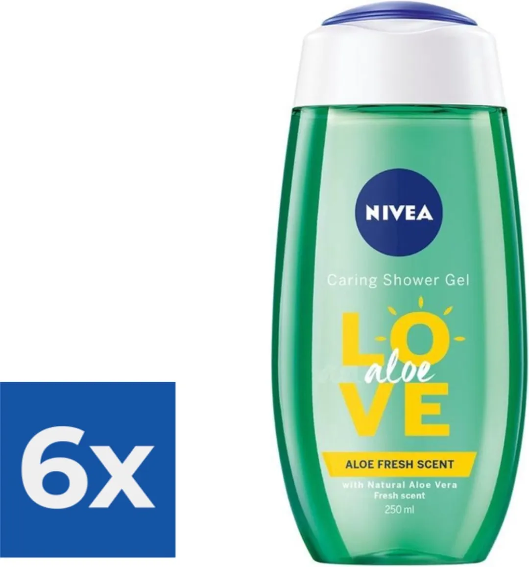 NIVEA Love Adventure Douchegel - 6x250ml