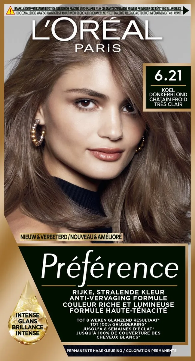 L'Oréal Paris Préférence Classic 6.21 Permanent Haarkleuring - 996ml