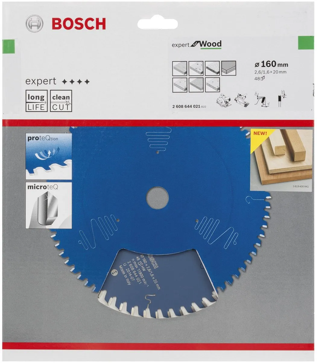 Bosch Expert for Wood Cirkelzaagblad 160mm 24 T